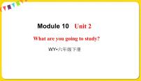 2021学年Module 10Unit 2 What are you going to study?课堂教学ppt课件