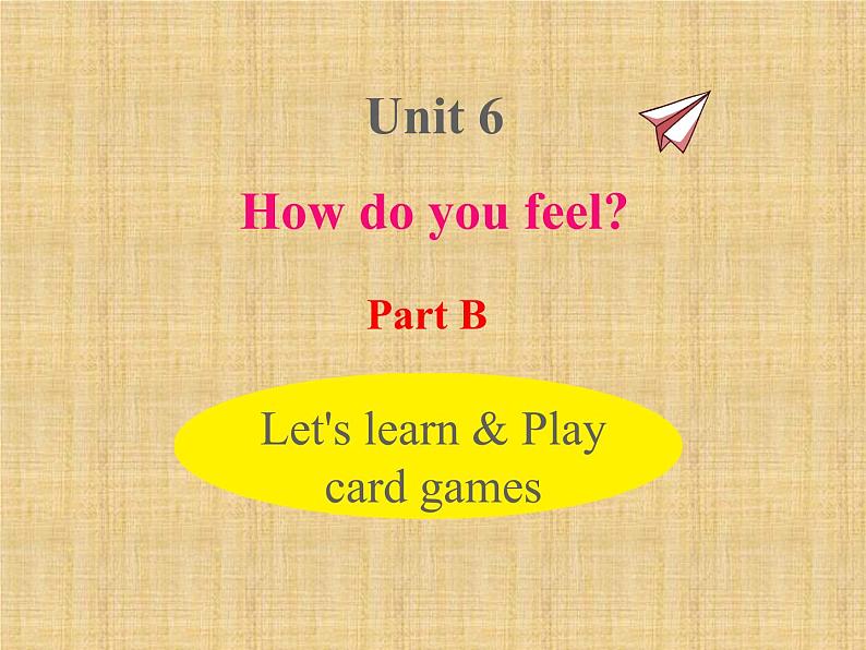 U6-B Let 's learn & Play card games课件PPT第1页