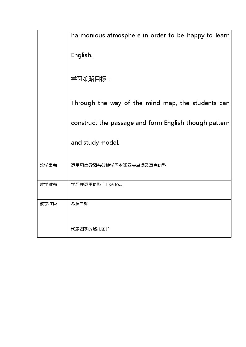 冀教版（三年级起点）Unit 3 Lesson 13 Summer Is Coming! （教案）- 英语六年级英语下册02