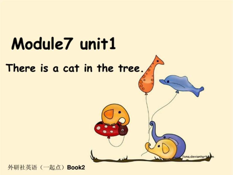 外研版（一年级起点）Module 7 Unit 1 There is a cat in the tree.(2) 课件01