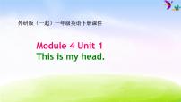 英语一年级下册Unit 1 This is my head.背景图ppt课件