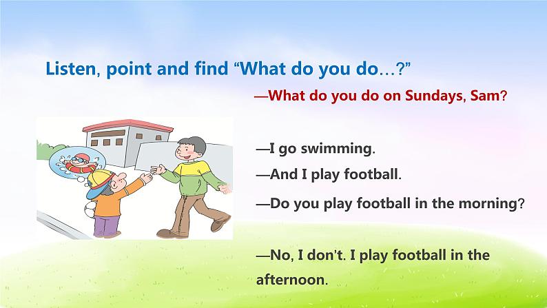 外研三下-M6-Unit 1 What do you do on Sunday？（2）课件PPT05