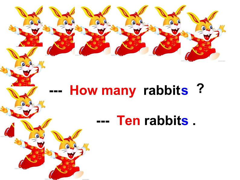 三年级下册英语课件-Lesson V How many rabbits∣川教版(三年级起点) (共12张PPT)第2页