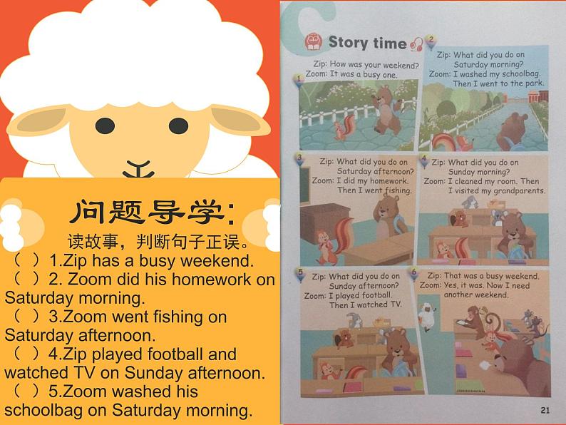 Unit2LastweekendPartcstorytime（课件） 英语六年级下册第4页