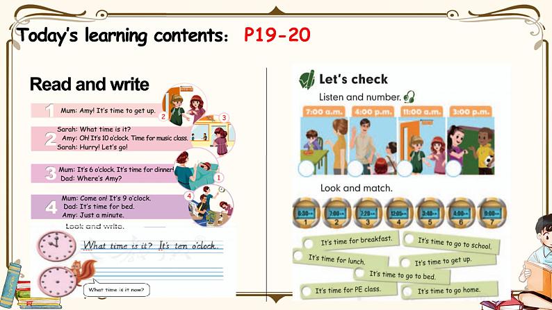 Part B Read and write &  Let 's check & Part C Story time第7页