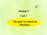 Unit 1 She goes to school on Mondays课件 外研版（三起）小学英语三下