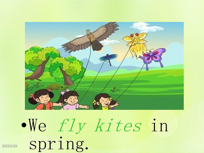 Unit 1 We fly kites in spring课件 外研版（三起）小学英语三下第7页