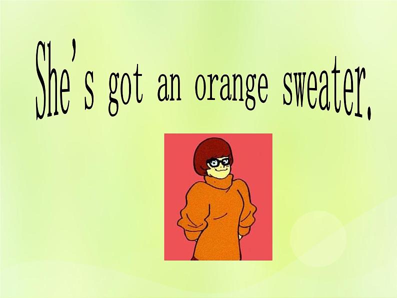 Unit 2 She's got an orange sweater课件 外研版（三起）小学英语三下04