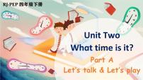 小学Unit 2 What time is it? Part A完美版课件ppt