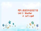 Unit3 Weather A Let's spell（课件+素材）2021-2022学年英语四年级下册 人教PEP