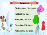 Unit5 My clothes B let's learn（課件+素材）2021-2022學(xué)年英語四年級下冊 人教PEP