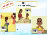 Unit2 What time is it？B Read and write（課件+素材）2021-2022學(xué)年英語四年級下冊 人教PEP