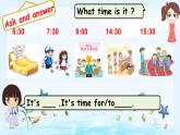 Unit2 What time is it？B Let's learn（課件+素材）2021-2022學(xué)年英語四年級下冊 人教PEP