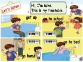 Unit2 What time is it？B Let's learn（課件+素材）2021-2022學(xué)年英語四年級下冊 人教PEP