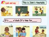 Unit2 What time is it？B Let's talk（課件+素材）2021-2022學(xué)年英語四年級下冊 人教PEP