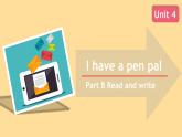 人教PEP版英语六年级上册-Unit 4 I have a pen pal B Read and write 课件