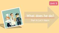 小学人教版 (PEP)Unit 5 What does he do? Part A教学课件ppt