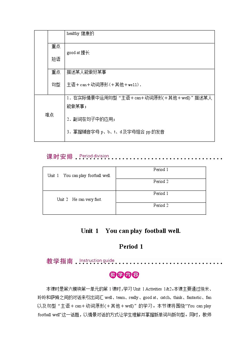 外研英语5年级上册 Module 6 Unit 1PPT课件+教案03