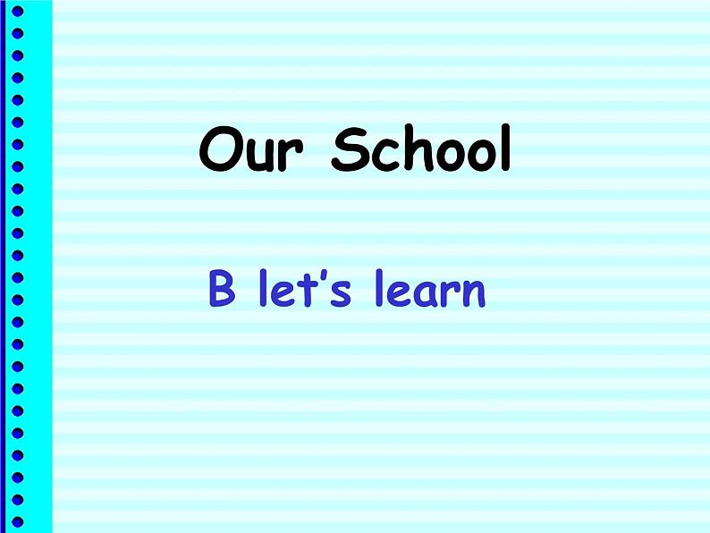 B let 's learn课件PPT第1页