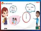 （人教PEP版 ）四年级英语下册同步备课系列 Unit 2  What time is it  PartB2 let's learn（课件）