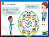 （人教PEP版 ）四年级英语下册同步备课系列 Unit 2  What time is it  PartB1 let's talk （课件）