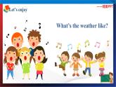 （人教PEP版 ）四年级英语下册同步备课系列 Unit 3  Weather PartB1 let's talk（课件）