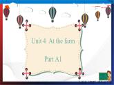 （人教PEP版 ）四年级英语下册同步备课系列 Unit 4  At the farm PartA1 let's talk（课件）