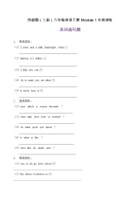 小学Module 1模块综合与测试精品精练