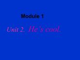 外研版（三年级起点）四年级下册M1 U2 He's cool. 课件