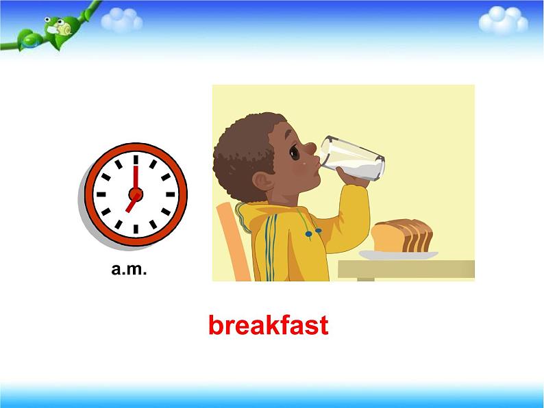 人教PEP版（三年级起点）英语四年级下册-02Unit 2 What time is it？-课件0706