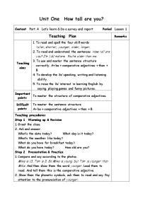 小学英语人教版 (PEP)六年级下册Unit 1 How tall are you? Part A教案