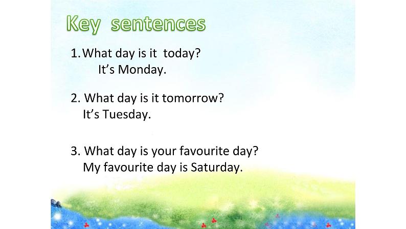 Lesson H What Day Is Today课件PPT第6页