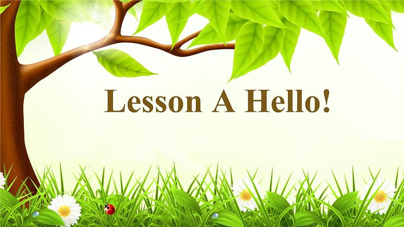 lesson A hello ∣川教版(三年级起点) (共14张PPT)第1页