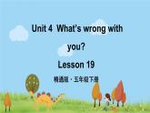 人教精通版英語五年級(jí)下冊(cè) Unit 4 Lesson 19PPT課件+教案+練習(xí)