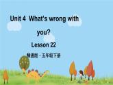 人教精通版英语五年级下册 Unit 4 Lesson 22PPT课件+教案+练习