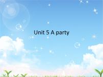 小学英语新版-牛津译林版六年级下册Unit 5 A party背景图课件ppt