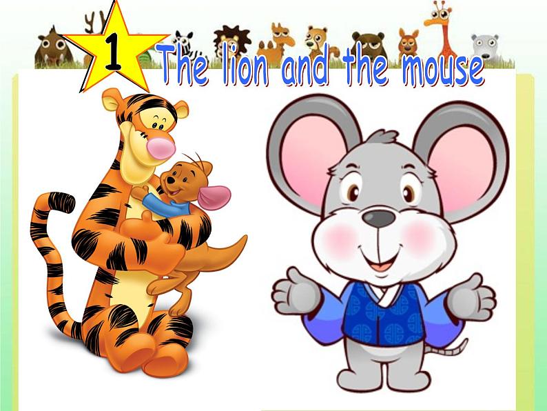 译林版六下英语Unit1 The lion and the mouse 课件 1第1页