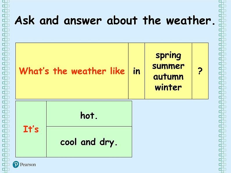 新版港版朗文 3A unit1 weather and seasons 语法ppt06