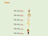 三年级上册英语教学课件 Unit 3 《Look at me!》第六课时 part B Start to read & Let's check & Let's sing 人教PEP