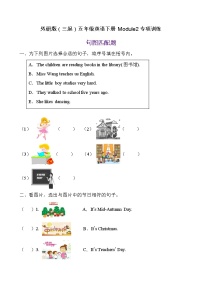 小学英语外研版 (三年级起点)五年级下册Module 2模块综合与测试同步测试题