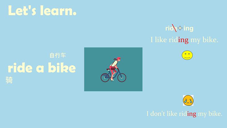 Module3 Unit2 I don 't like riding my bike第4页