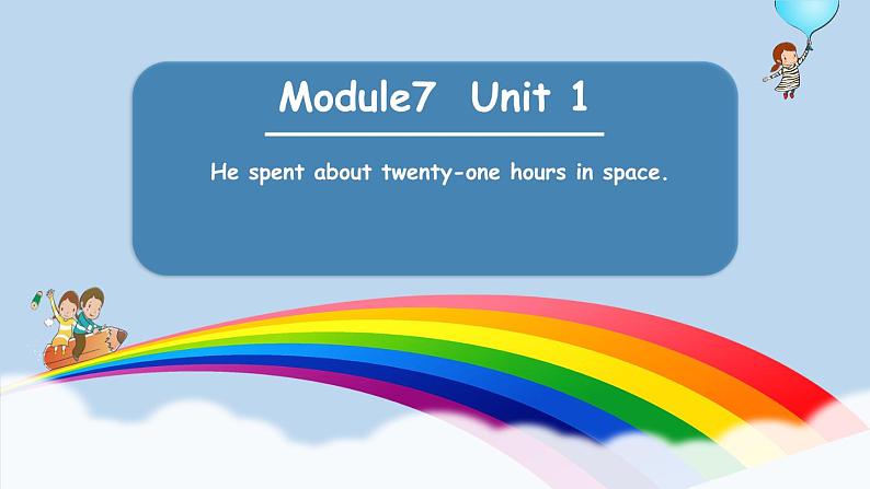 六年级英语下册课件-Module 7 Unit 1 He spent about twenty-one hours in space.（6）-外研版01