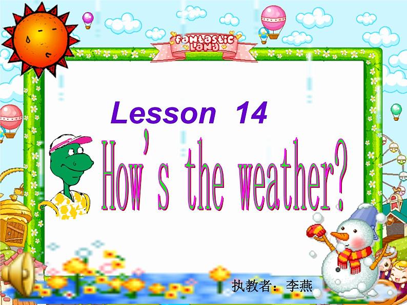 人教新起点小学英语二年级下册《Unit 2 Weather》PPT课件 (5)02