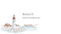 外研版 (三年级起点)五年级下册Module 5Unit 2 It's too big for you.备课ppt课件