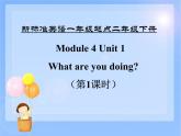 外研版（一年级起点）二年级下册Module 4 Unit 1 What are you doing 课件