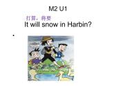 六年级英语下册课件-Module 2 Unit 2 It will snow in Harbin 外研版（三起）
