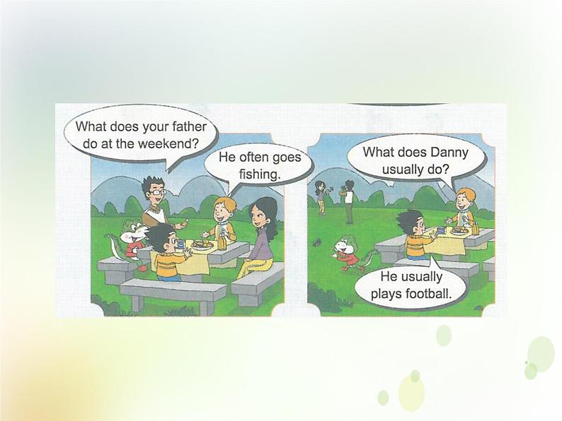 U4-L2 He often plays football.第6页