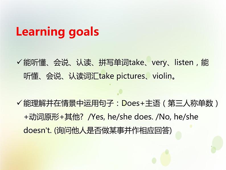 鲁科版小学英语四年级下册U4-L3 Does he often play the violin？同步课件PPT04