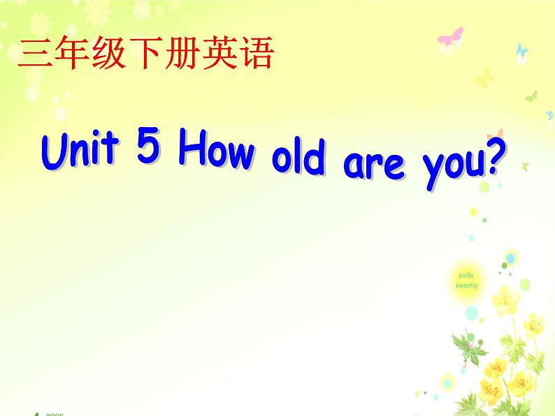 三年级下册英语课件－Unit5 How old are you？(第1课时)｜译林版（三起）第2页