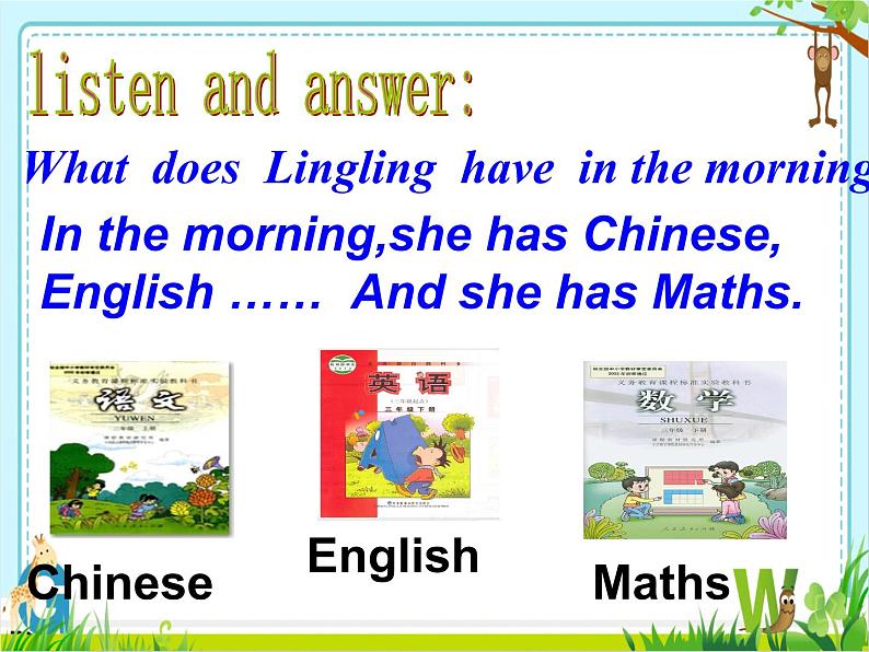 三年级英语下册课件-Module 6 Unit 2 What does Lingling have at school18-外研版（三起）07